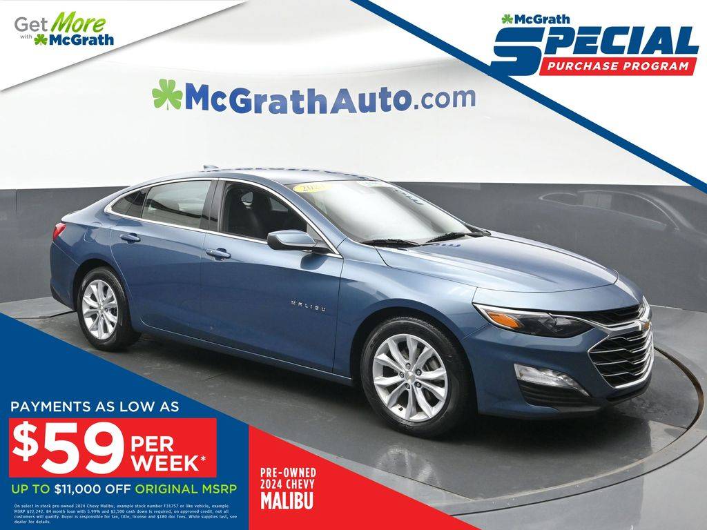 2024 Chevrolet Malibu LT — Sedan — 34,824 mi — Hiawatha, IA