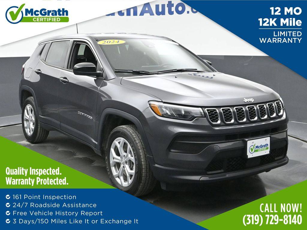 2024 Jeep Compass Sport — SUV — 9,388 mi — Hiawatha, IA