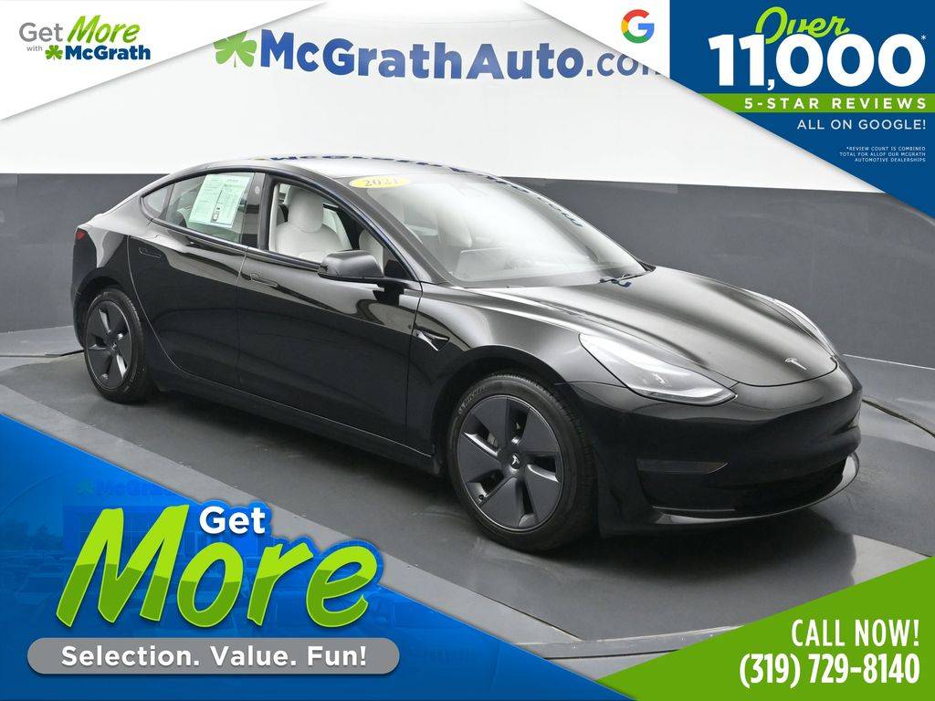 2021 Tesla Model 3 Standard Range Plus — Sedan — 48,942 mi — Hiawatha, IA