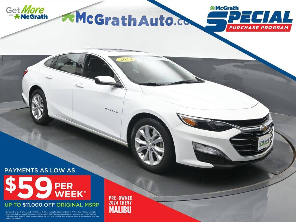 2024 Chevrolet Malibu LT — Sedan — 36,798 mi — Hiawatha, IA