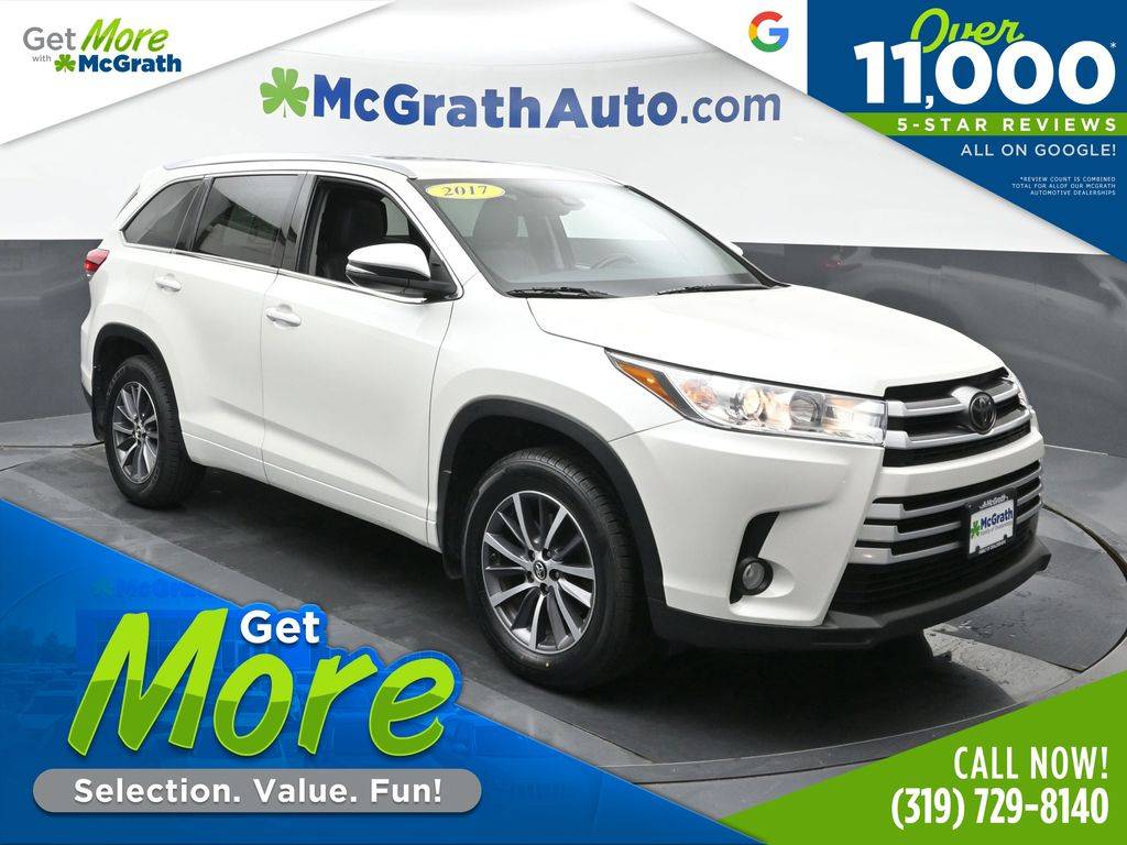2017 Toyota Highlander XLE — SUV — 166,420 mi — Hiawatha, IA