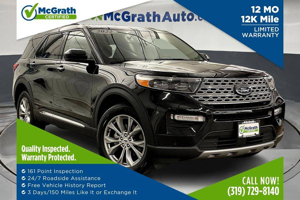 2022 Ford Explorer Limited — SUV — 35,912 mi — Hiawatha, IA
