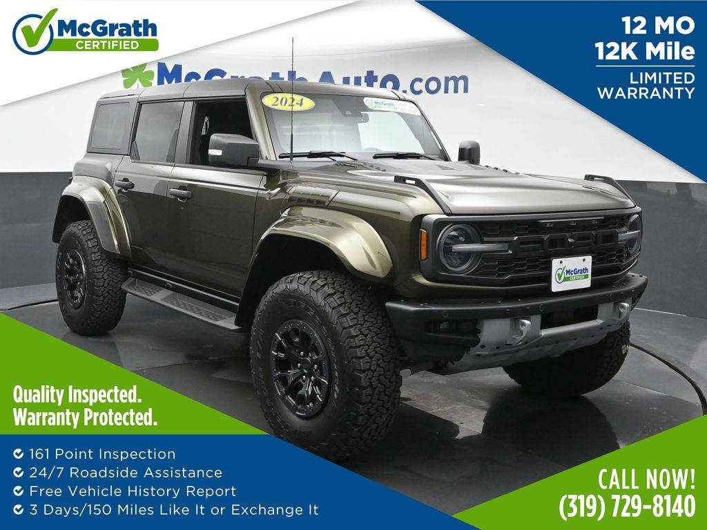 2024 Ford Bronco Raptor — SUV — 212 mi — Hiawatha, IA