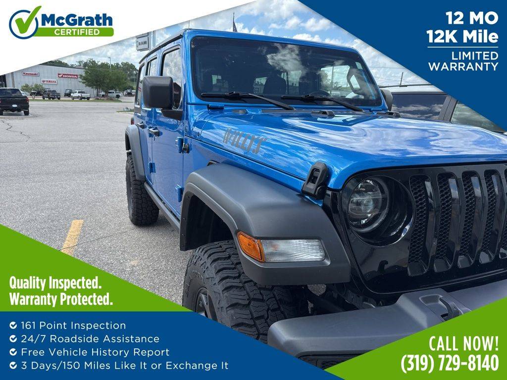 2022 Jeep Wrangler Willys — SUV — 36,099 mi — Hiawatha, IA