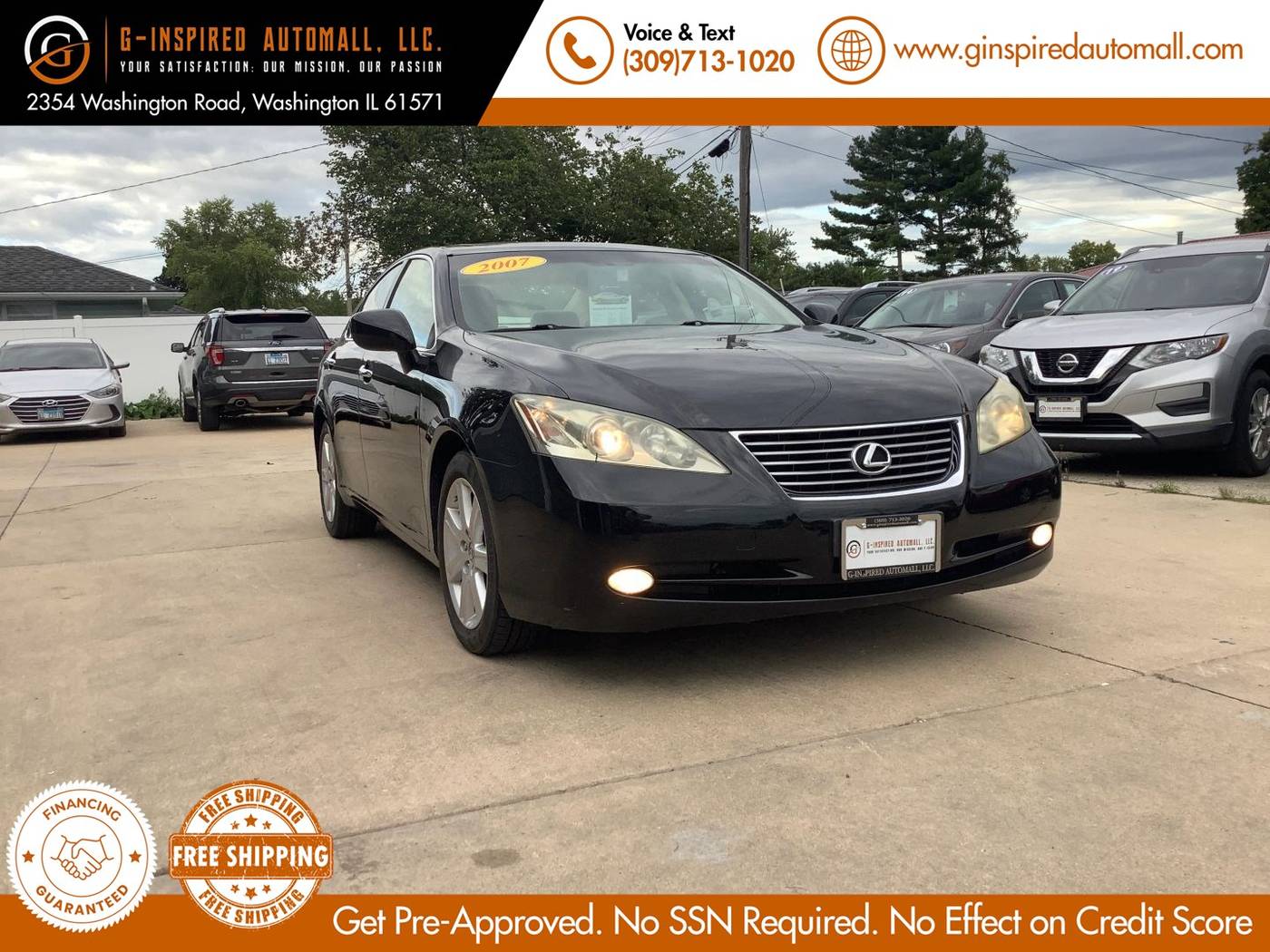 2007 Lexus ES ES 350 — Sedan — 133,950 mi — East Peoria, IL