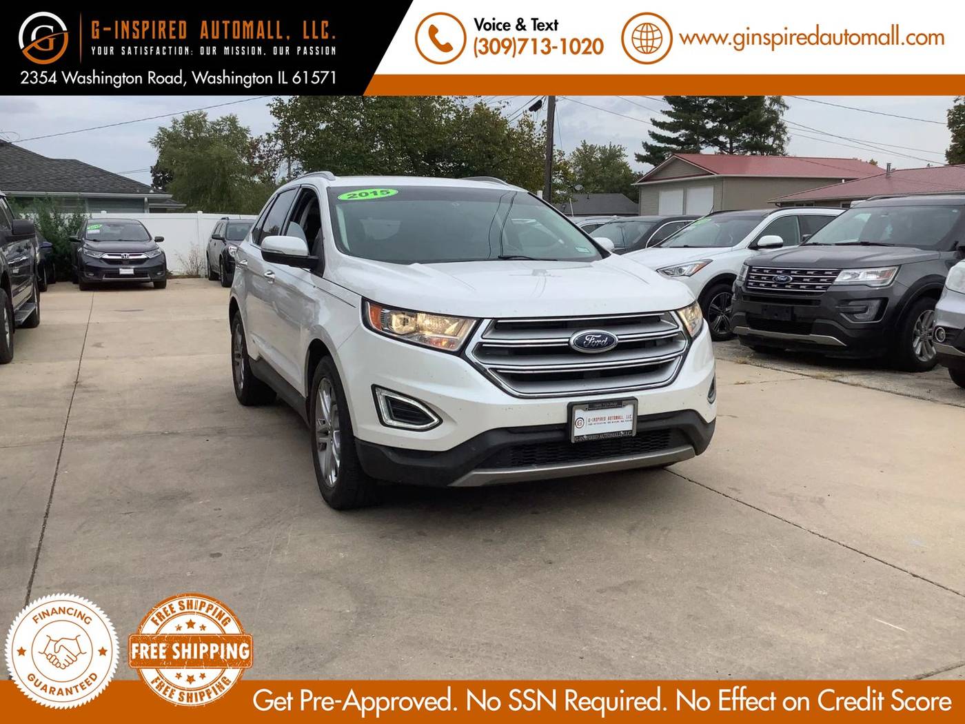 2015 Ford Edge Titanium — SUV — 103,796 mi — East Peoria, IL