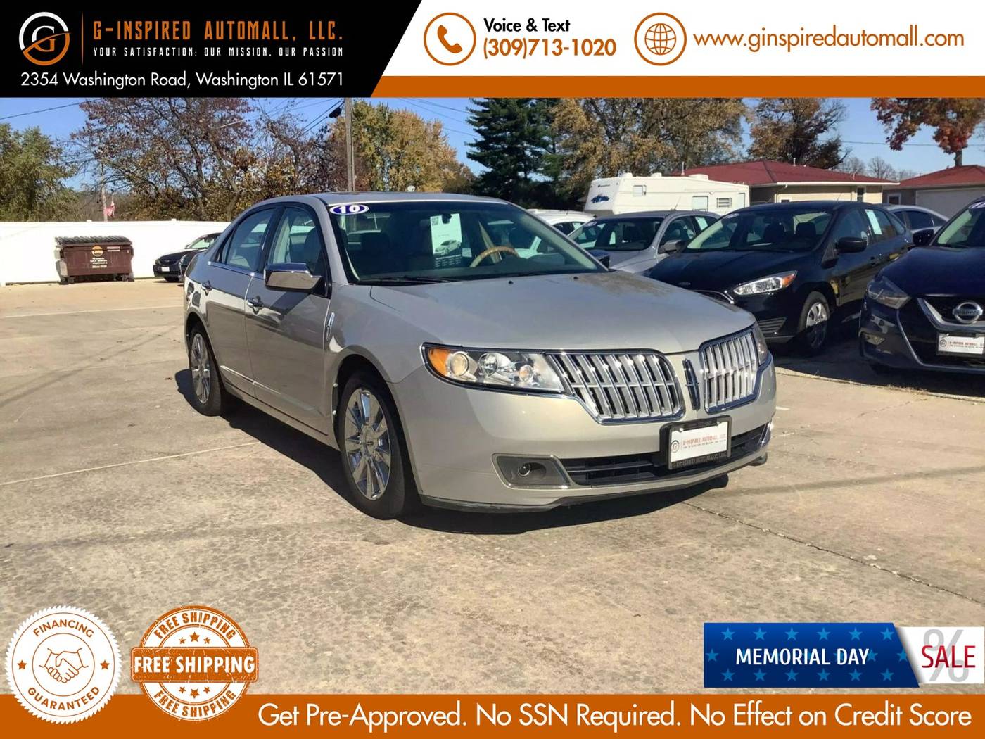 2010 Lincoln MKZ AWD — Sedan — 148,095 mi — East Peoria, IL