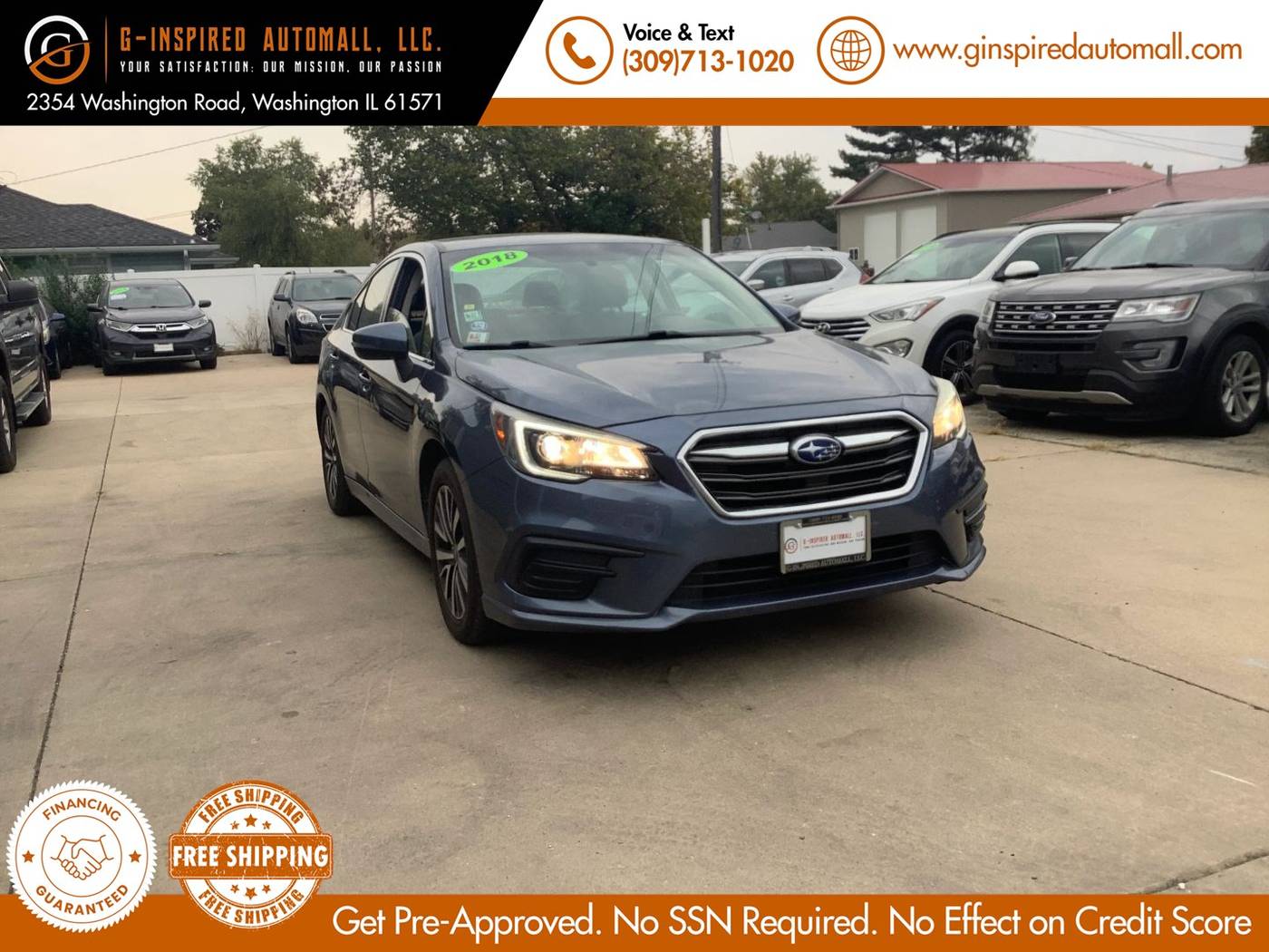 2018 Subaru Legacy 2.5i Premium — Sedan — 84,888 mi — East Peoria, IL