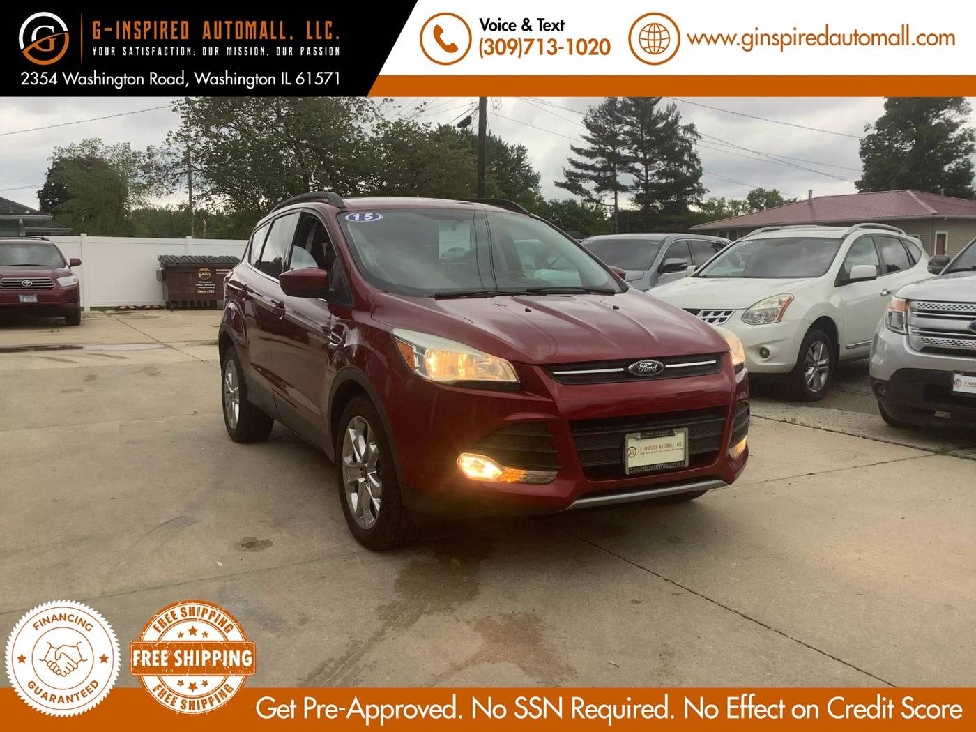 2015 Ford Escape SE — SUV — 109,186 mi — East Peoria, IL