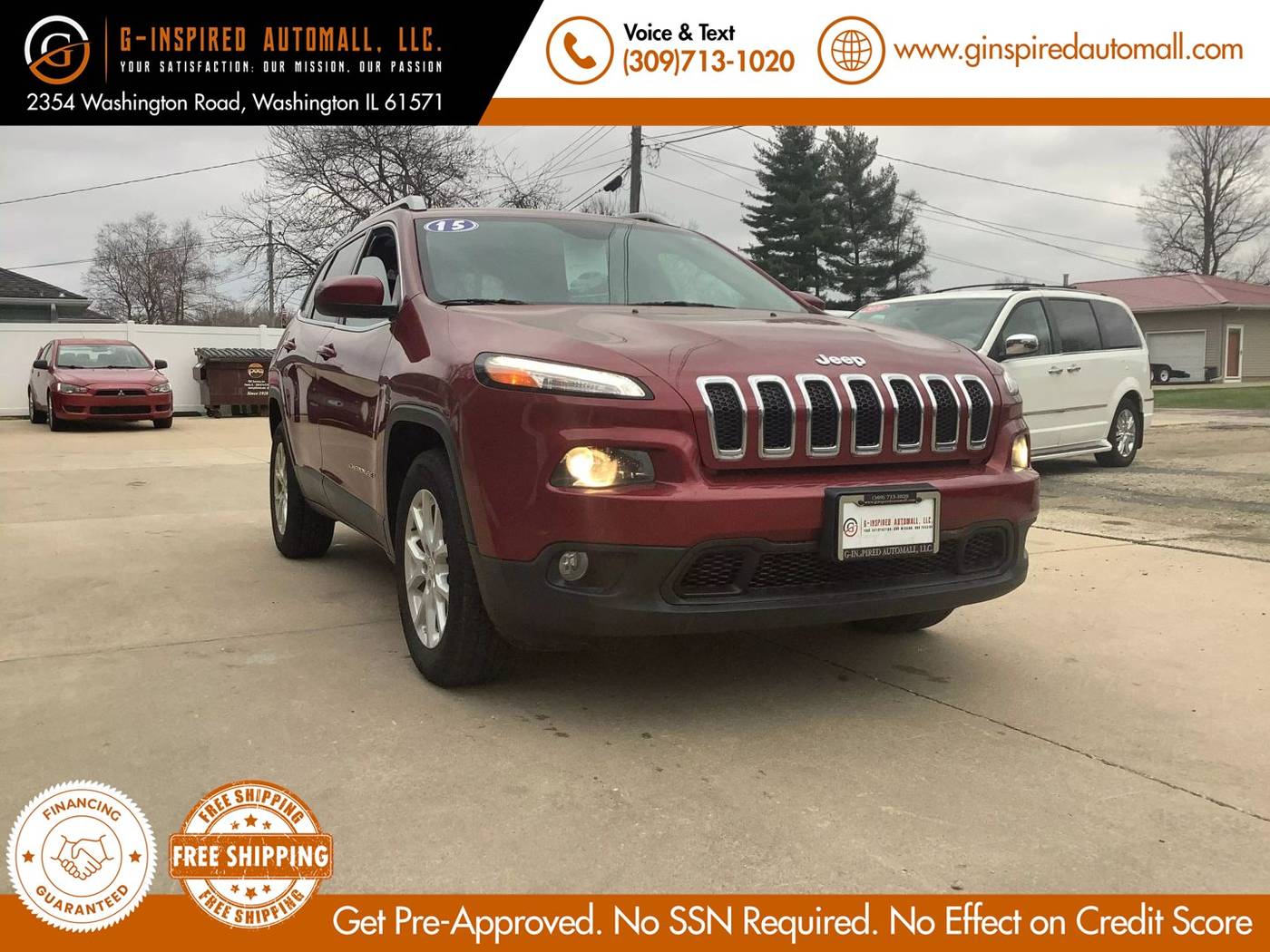 2015 Jeep Cherokee Latitude — SUV — 137,139 mi — East Peoria, IL