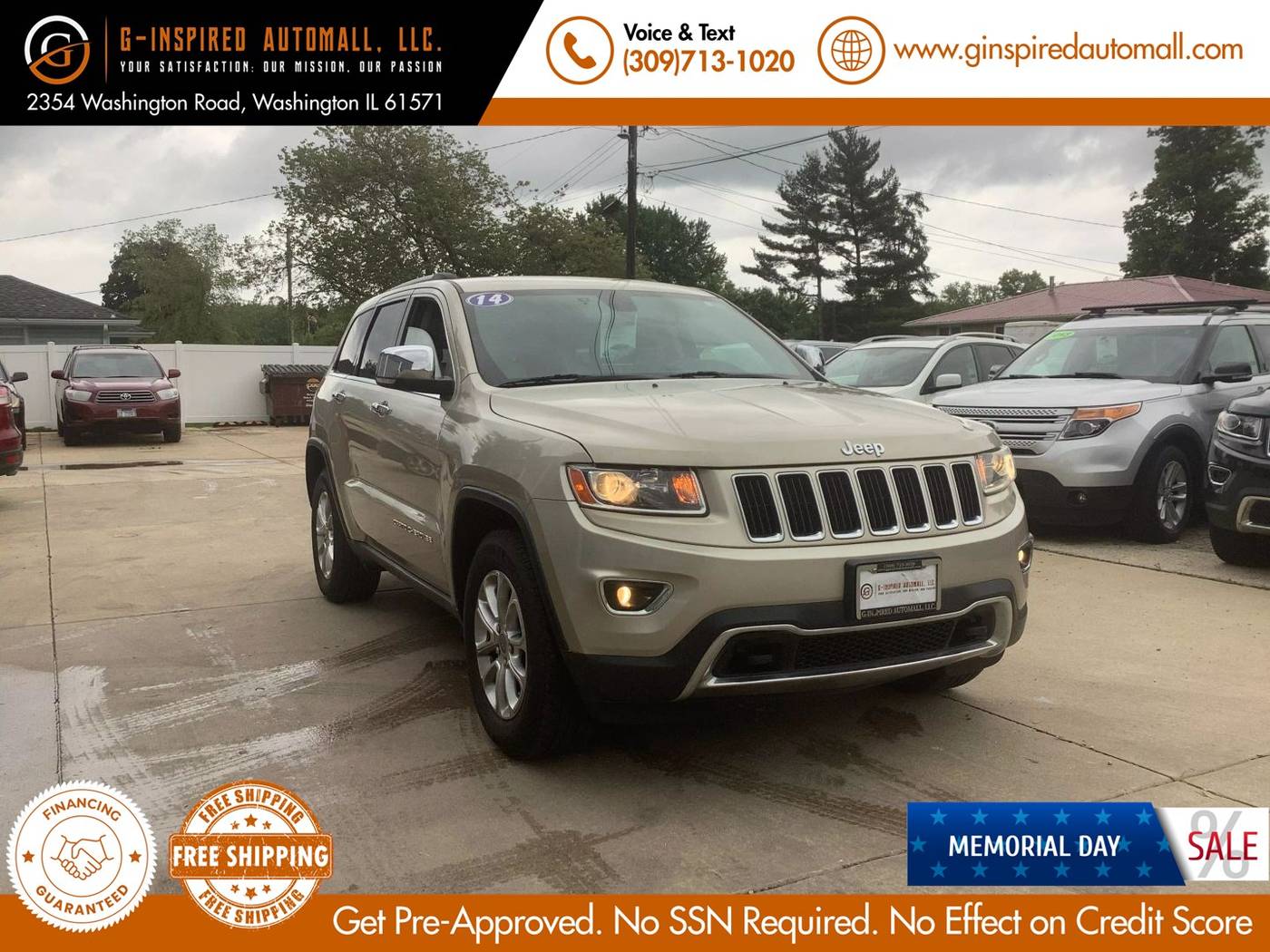 2014 Jeep Grand Cherokee Limited — SUV — 142,490 mi — East Peoria, IL
