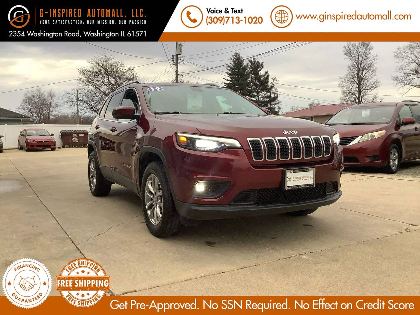 2019 Jeep Cherokee Latitude Plus — SUV — 142,783 mi — East Peoria, IL