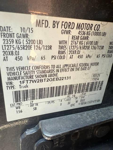 2016 Ford Super Duty F-250 Lariat — Pickup Truck — 167,441 mi — Tampa, FL