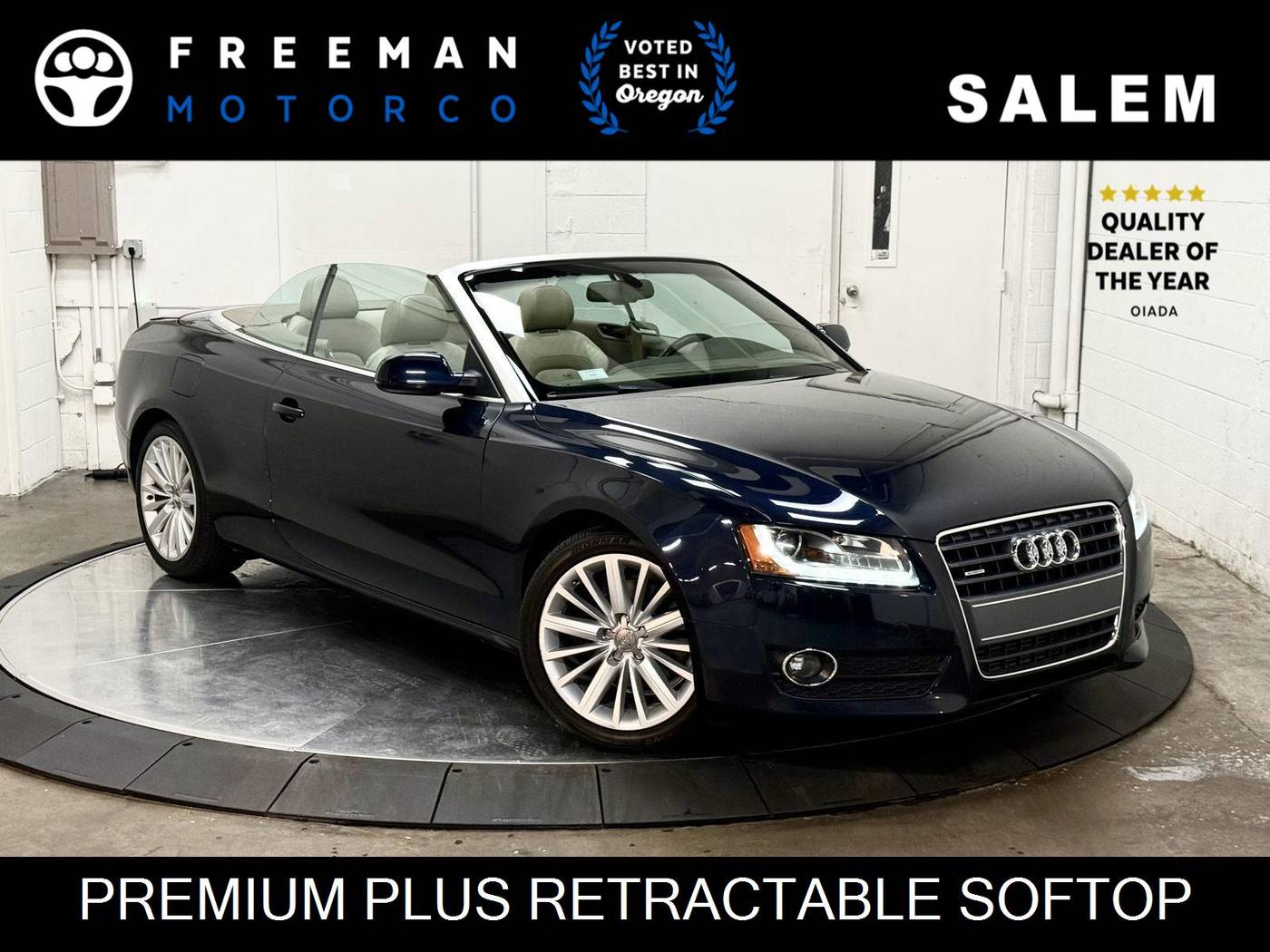 2012 Audi A5 Premium Plus — Convertible — 85,365 mi — Salem, OR