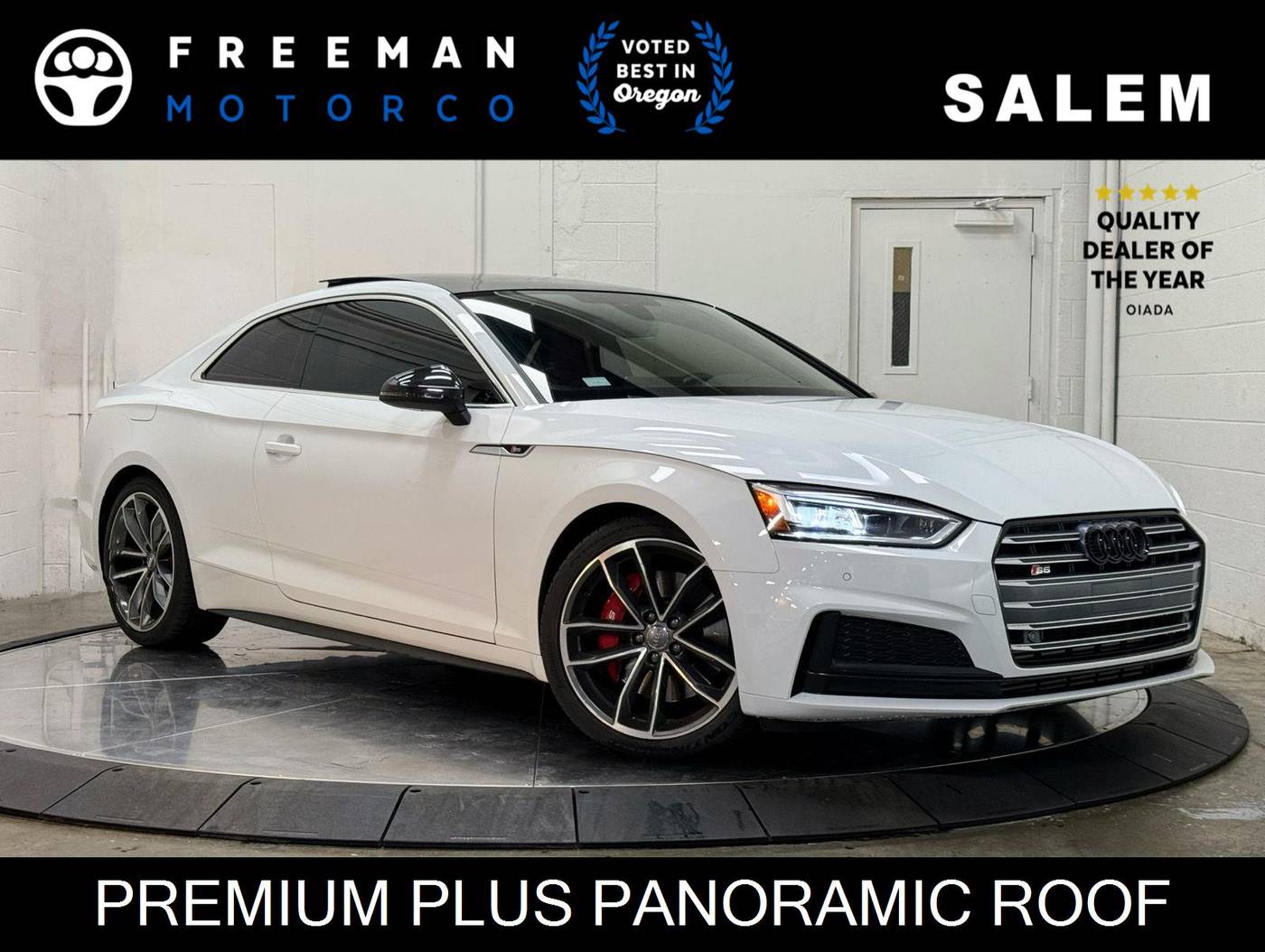2018 Audi S5 Premium Plus — Coupe — 57,013 mi — Salem, OR