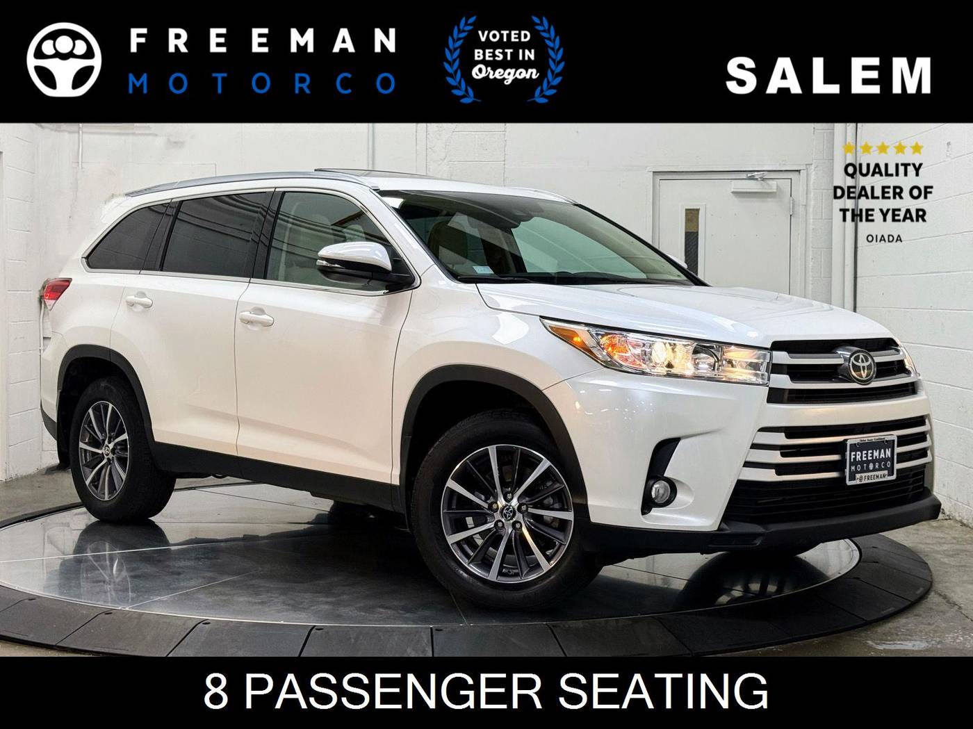2019 Toyota Highlander XLE — SUV — 24,100 mi — Salem, OR