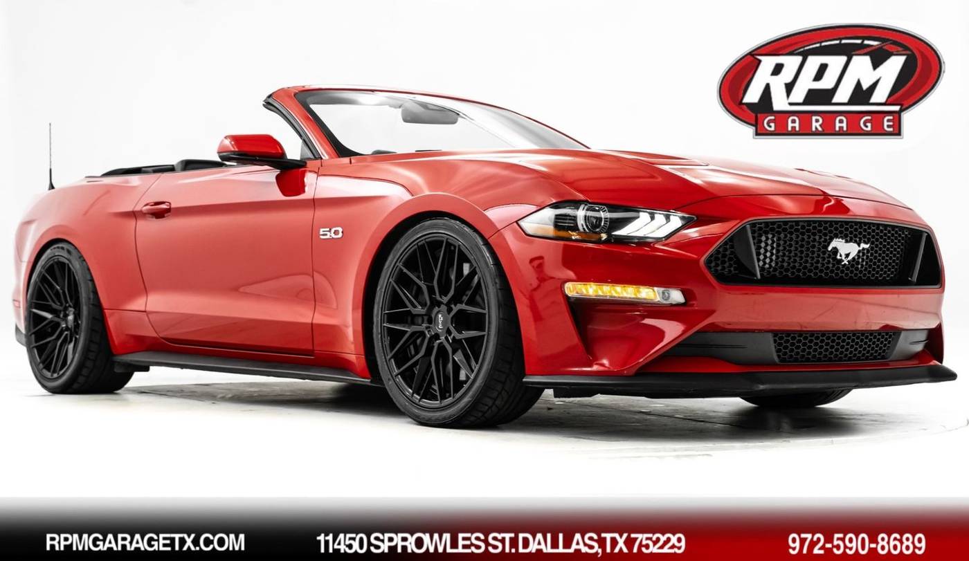 2019 Ford Mustang GT Premium — Convertible — 20,648 mi — Dallas, TX