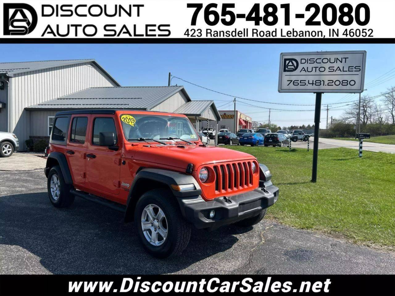 2019 Jeep Wrangler Sport S — SUV — 84,419 mi — Lebanon, IN