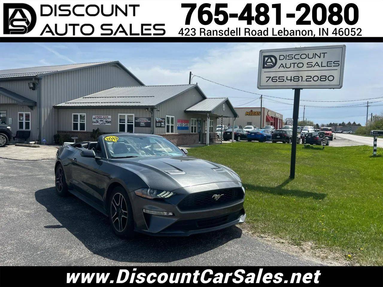 2019 Ford Mustang EcoBoost Premium — Convertible — 55,356 mi — Lebanon, IN