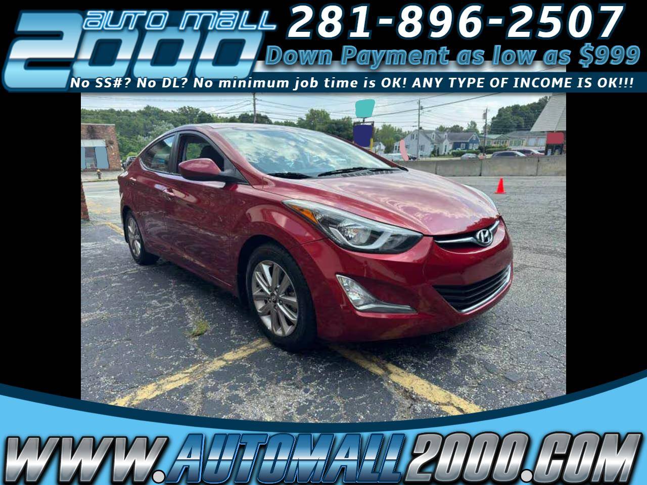 2016 Hyundai Elantra SE — Sedan — 138,399 mi — Houston, TX