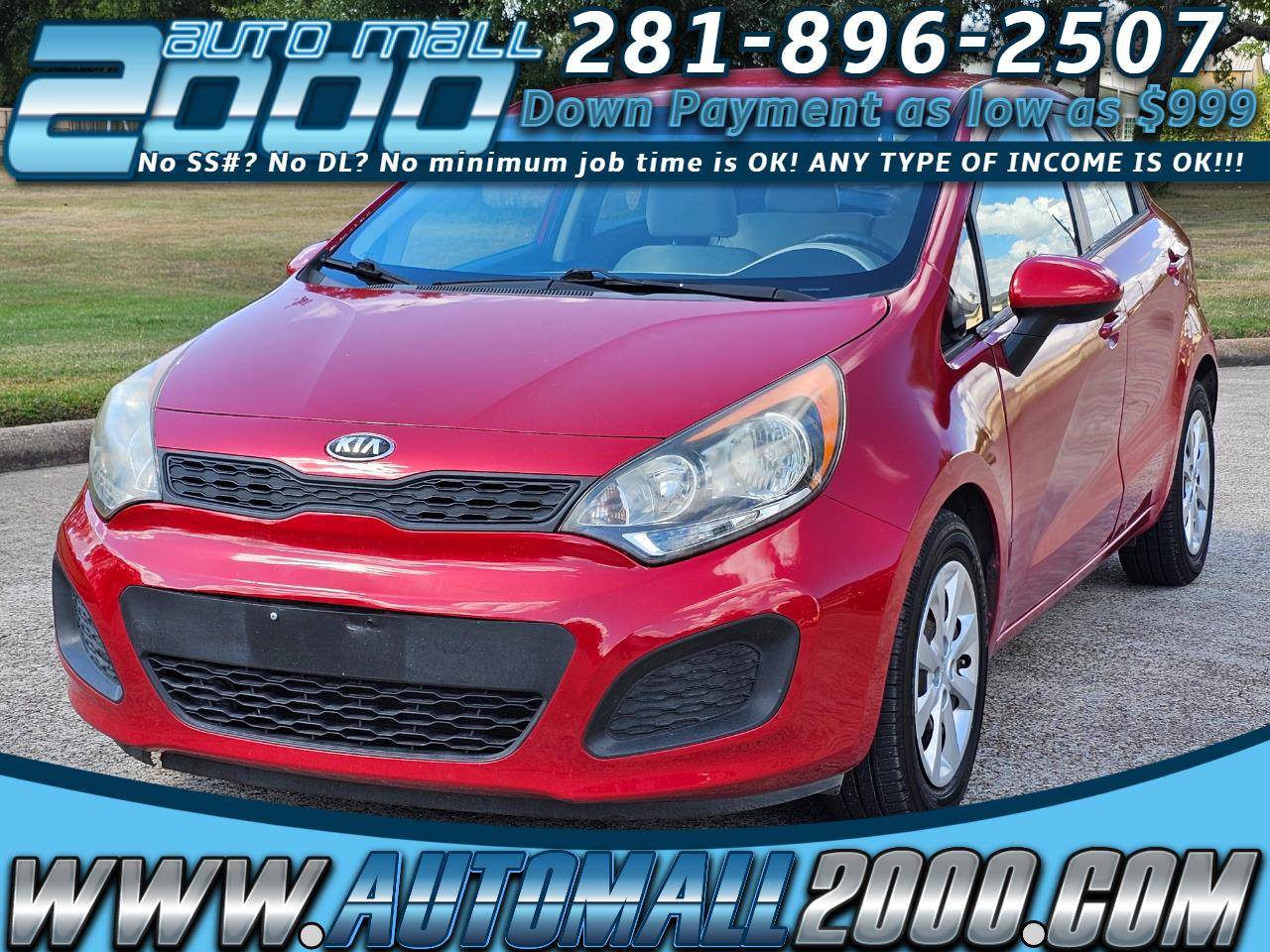 2013 Kia Rio LX — Hatchback — 49,315 mi — Houston, TX
