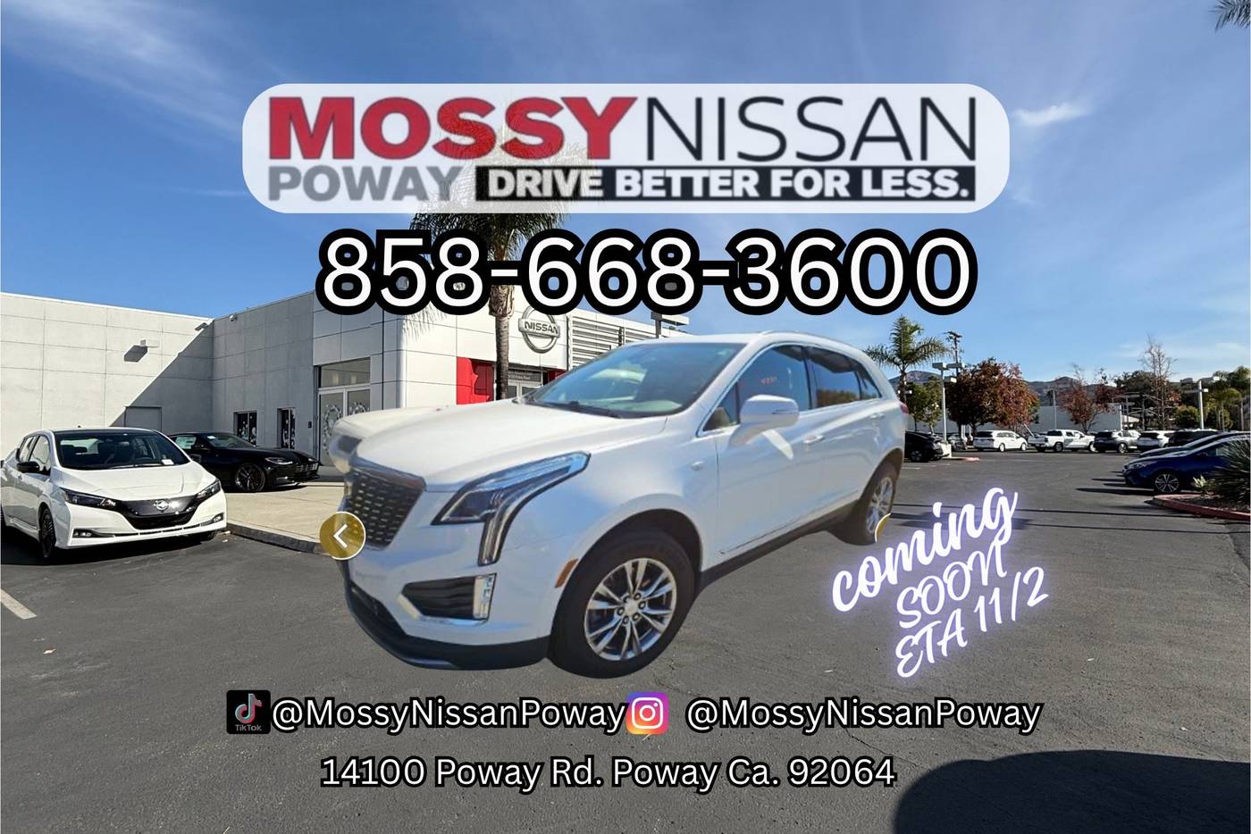 2021 Cadillac XT5 Premium Luxury — SUV — 53,296 mi — Poway, CA