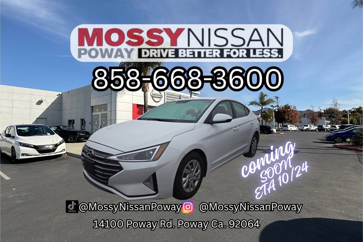 2019 Hyundai Elantra SE — Sedan — 15,315 mi — Poway, CA