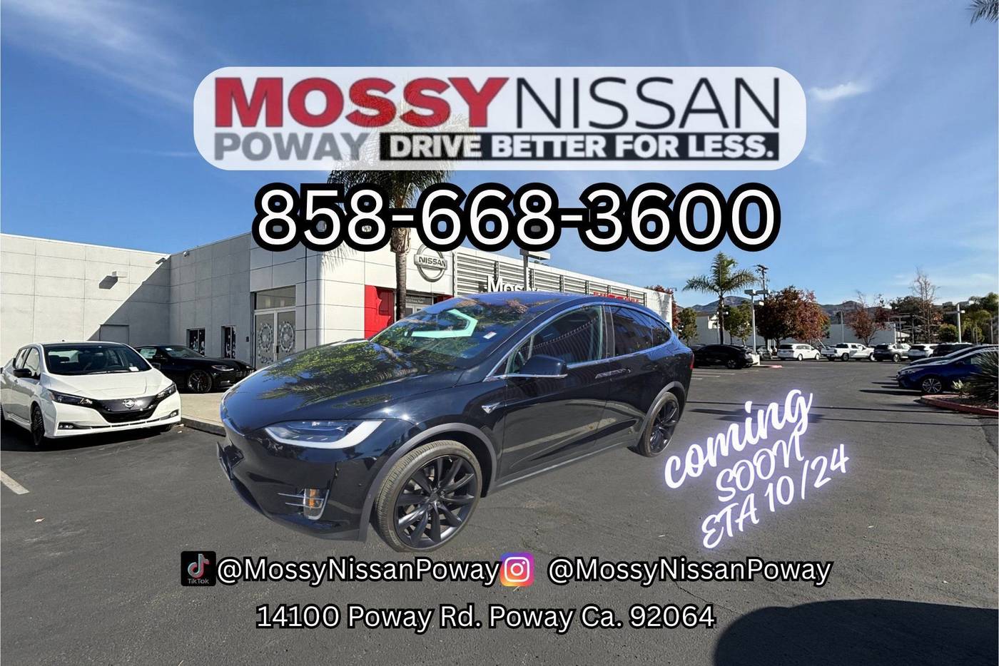 2018 Tesla Model X 75D — SUV — 44,025 mi — Poway, CA