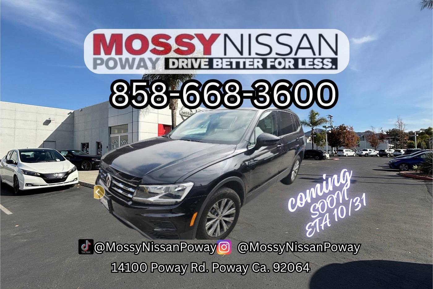 2020 Volkswagen Tiguan S — SUV — 52,404 mi — Poway, CA