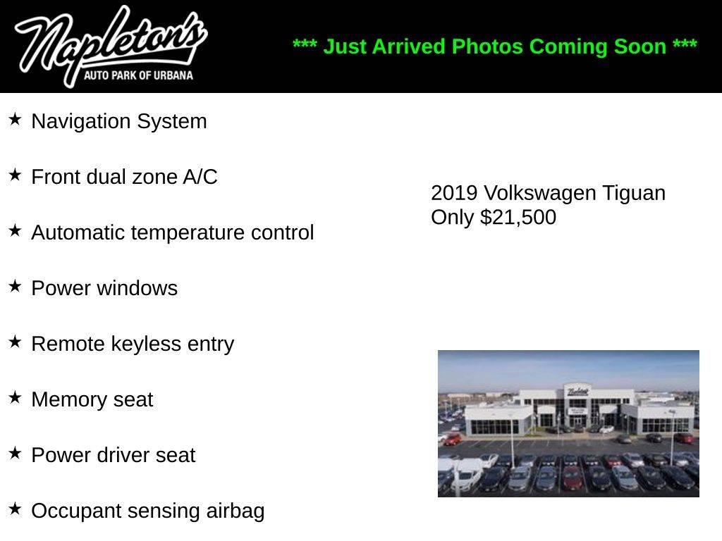 2019 Volkswagen Tiguan SEL Premium — SUV — 66,125 mi — Urbana, IL