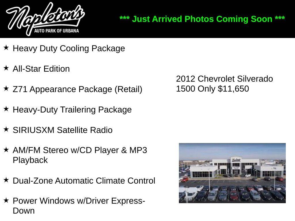 2012 Chevrolet Silverado 1500 LT — Pickup Truck — 151,480 mi — Urbana, IL