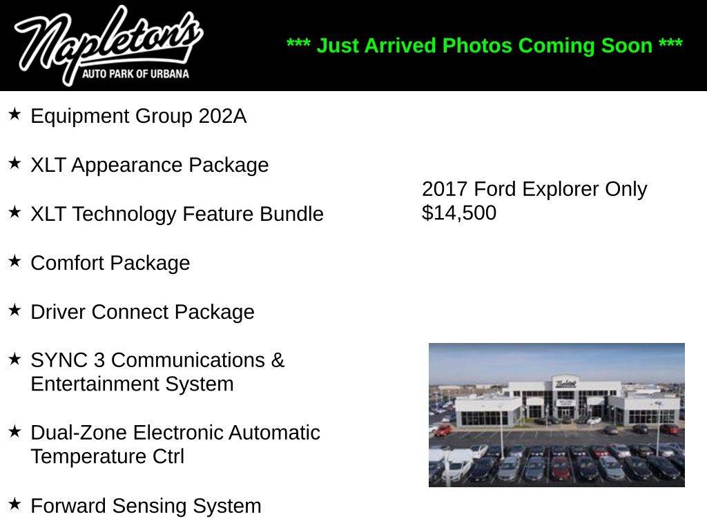 2017 Ford Explorer XLT — SUV — 106,617 mi — Urbana, IL