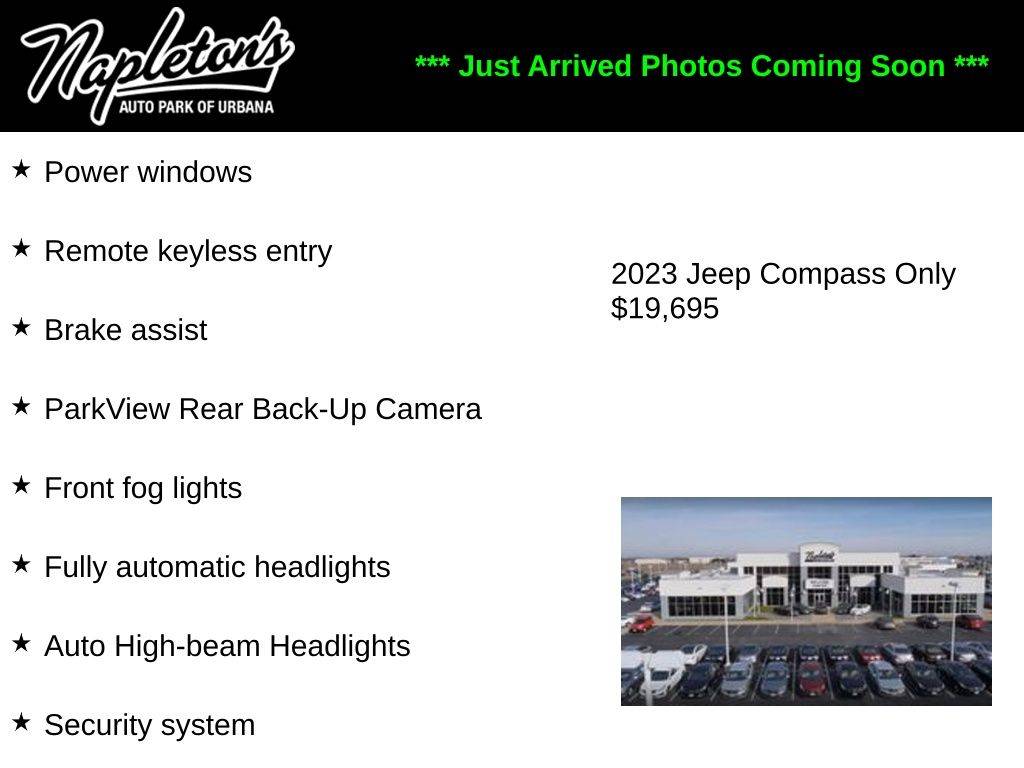 2023 Jeep Compass Latitude — SUV — 67,052 mi — Urbana, IL
