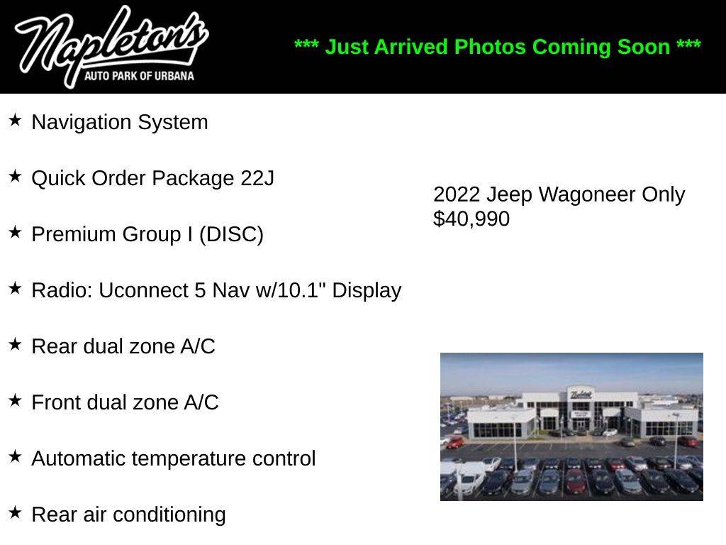 2022 Jeep Wagoneer Series II — SUV — 51,628 mi — Urbana, IL