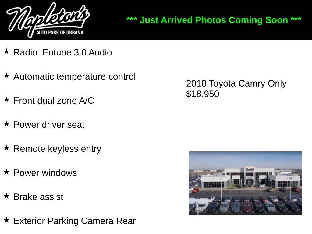2018 Toyota Camry Hybrid LE — Sedan — 105,667 mi — Urbana, IL