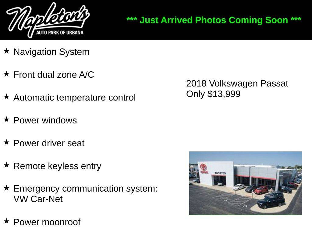 2018 Volkswagen Passat 2.0T SE — Sedan — 78,012 mi — Urbana, IL