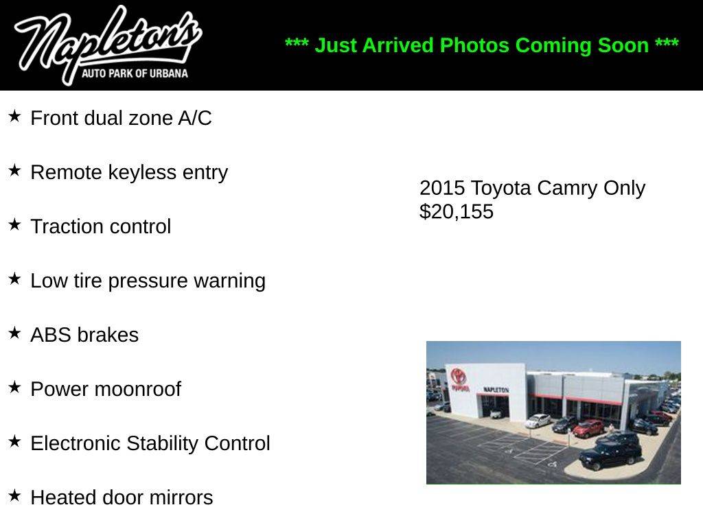 2015 Toyota Camry XLE V6 — Sedan — 19,357 mi — Urbana, IL