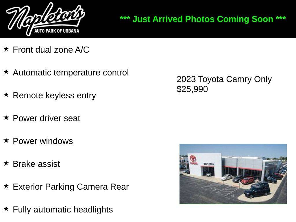 2023 Toyota Camry LE — Sedan — 14,533 mi — Urbana, IL