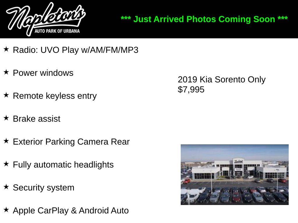 2019 Kia Sorento L — SUV — 208,301 mi — Urbana, IL