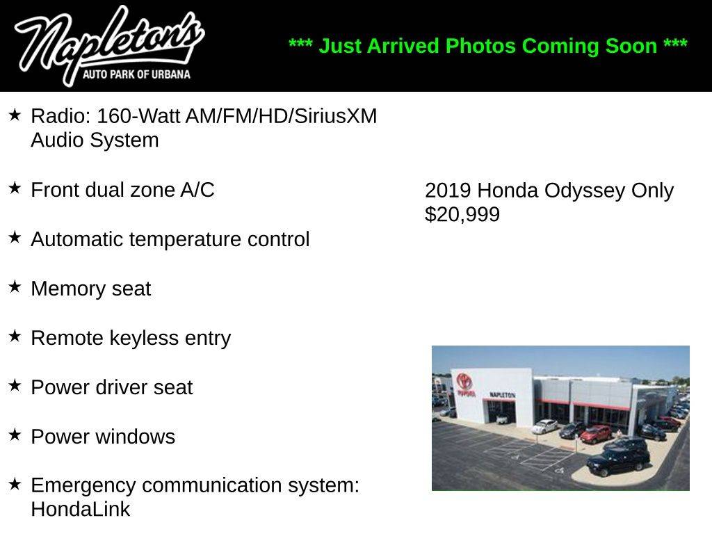 2019 Honda Odyssey EX-L — Minivan — 119,329 mi — Urbana, IL