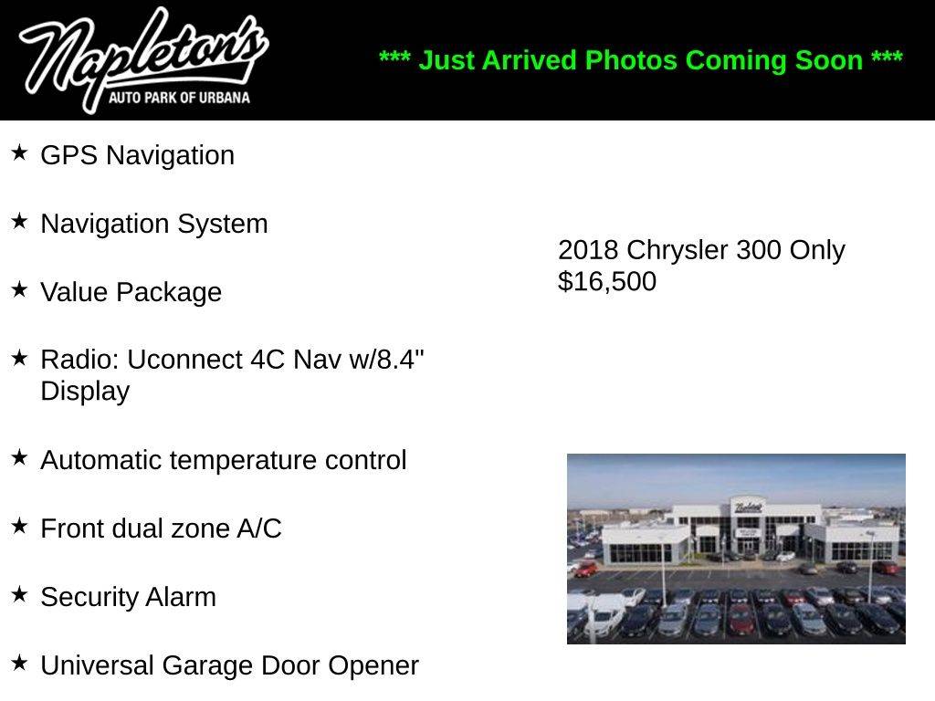 2018 Chrysler 300 Touring L — Sedan — 67,444 mi — Urbana, IL