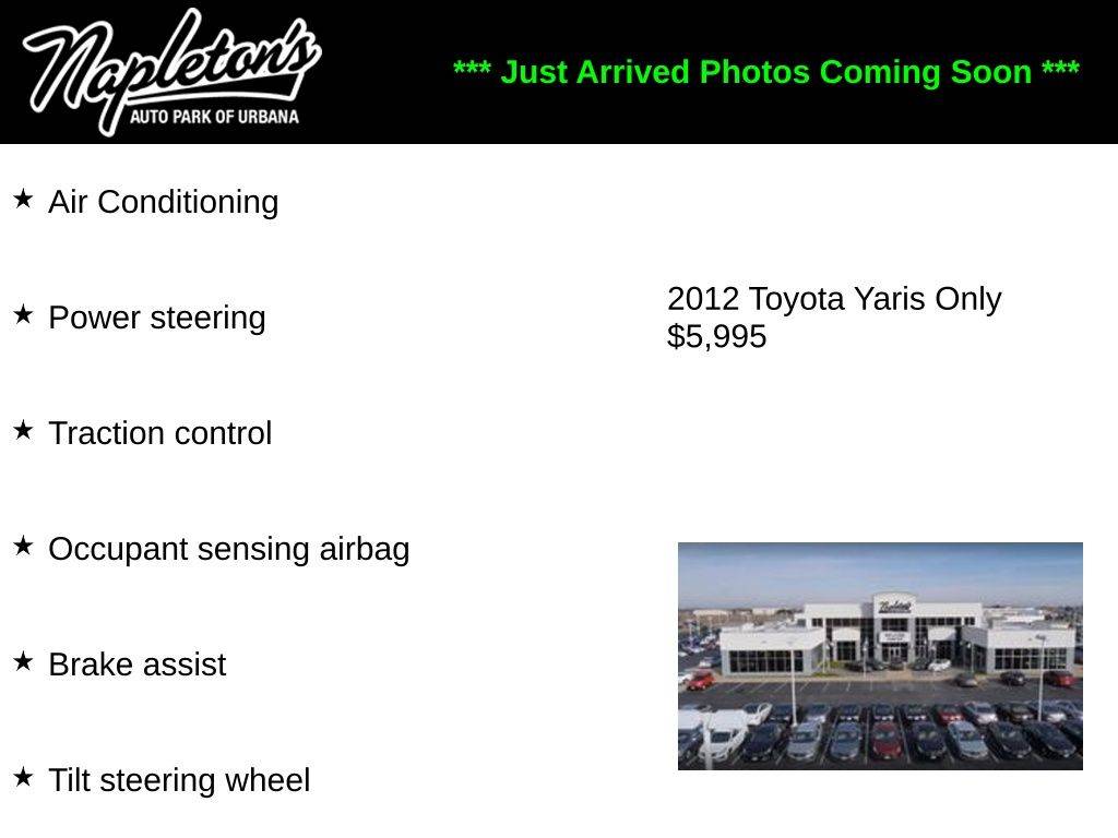2012 Toyota Yaris Standard — Sedan — 111,240 mi — Urbana, IL