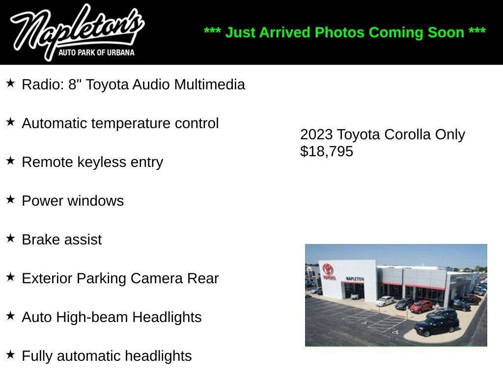2023 Toyota Corolla LE — Sedan — 77,031 mi — Urbana, IL