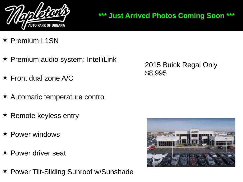 2015 Buick Regal Premium I — Sedan — 114,072 mi — Urbana, IL