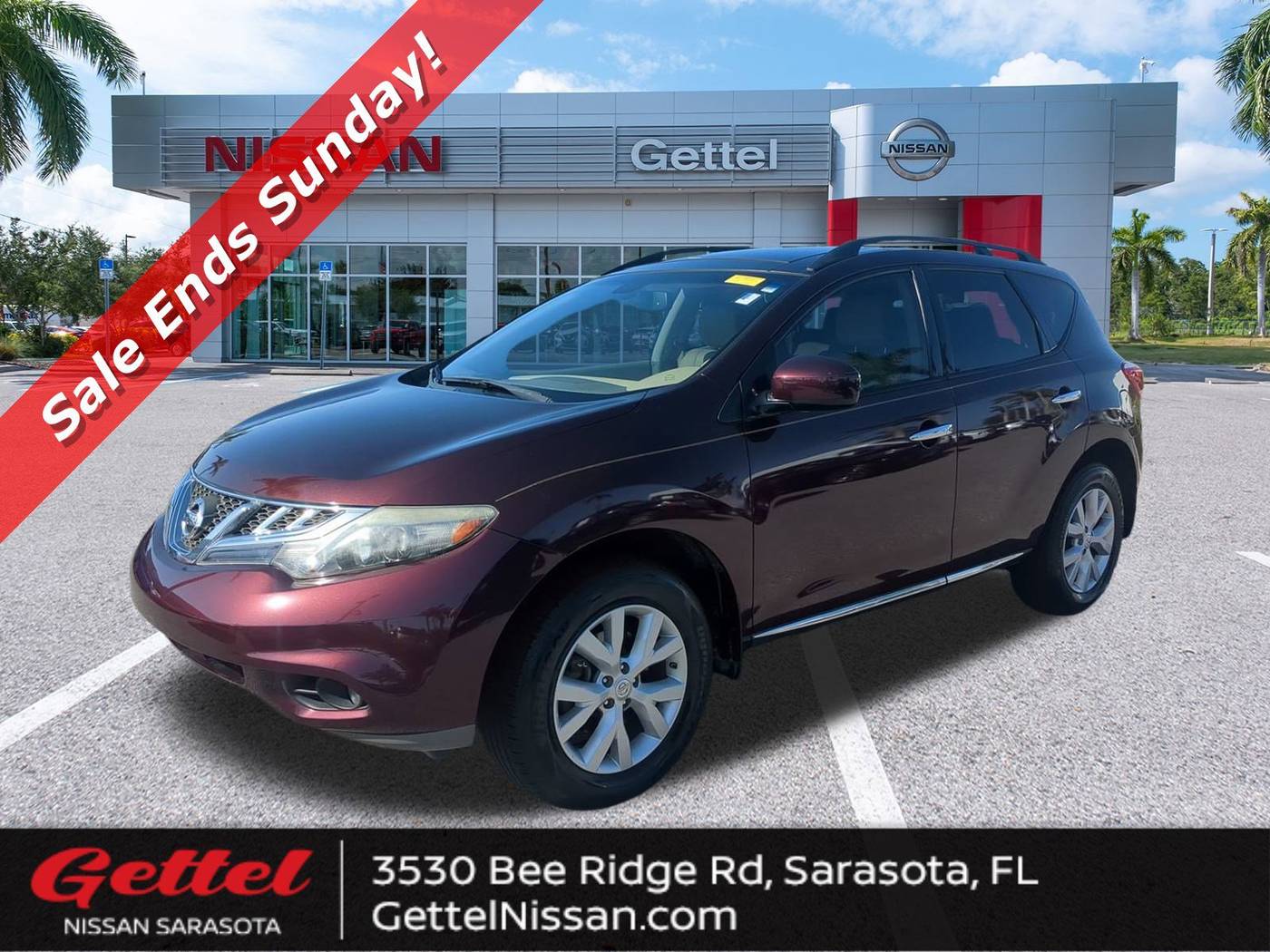 2014 Nissan Murano SL — SUV — 103,552 mi — Sarasota, FL