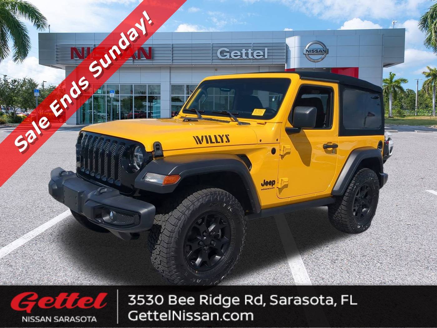 2021 Jeep Wrangler Willys — SUV — 22,147 mi — Sarasota, FL