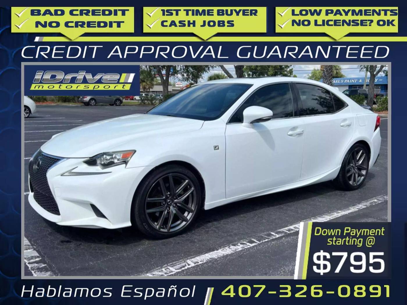 2015 Lexus IS IS 250 Crafted Line — Sedan — 143,797 mi — Orlando, FL