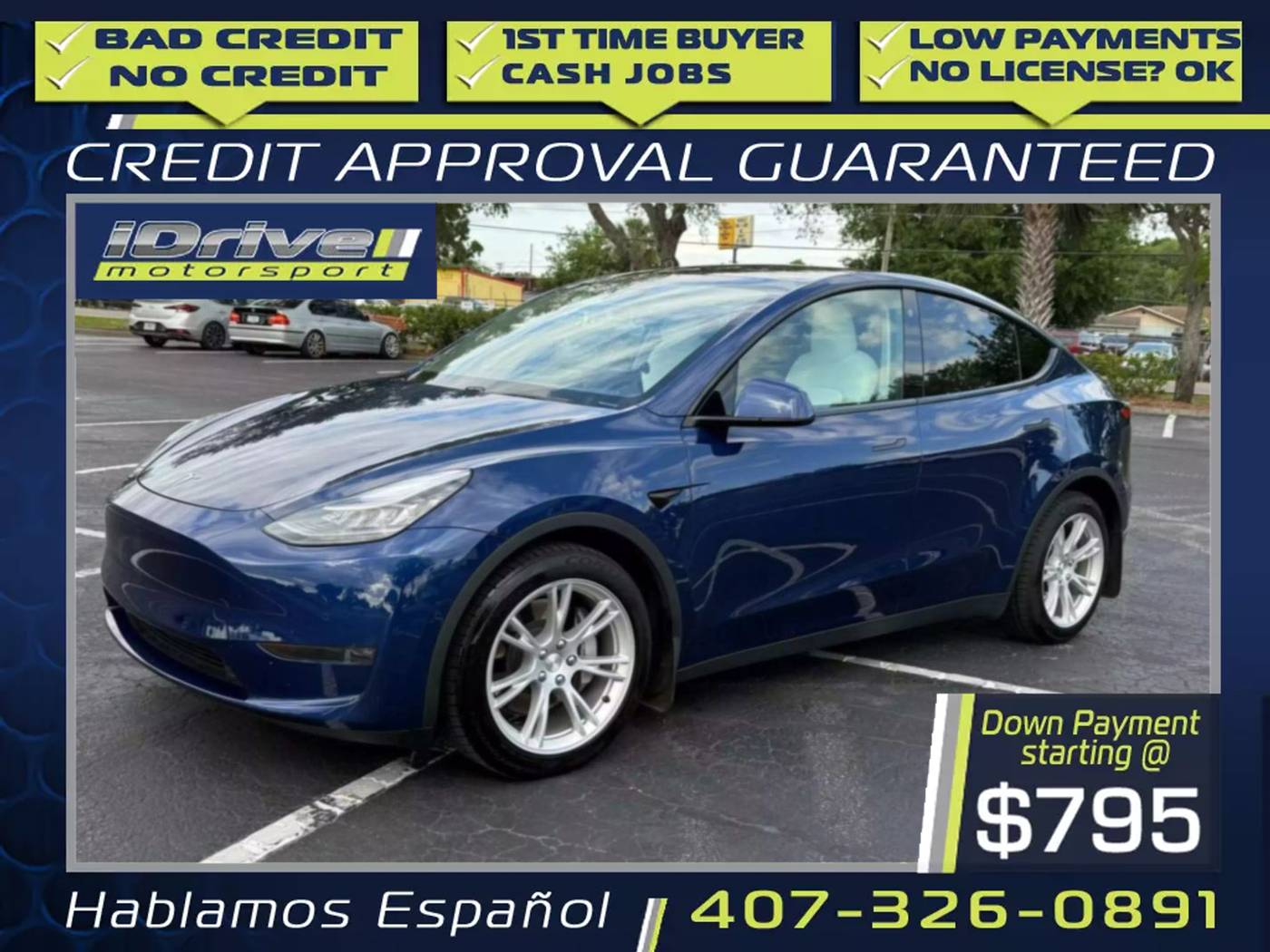 2021 Tesla Model Y Long Range — SUV — 100,063 mi — Orlando, FL
