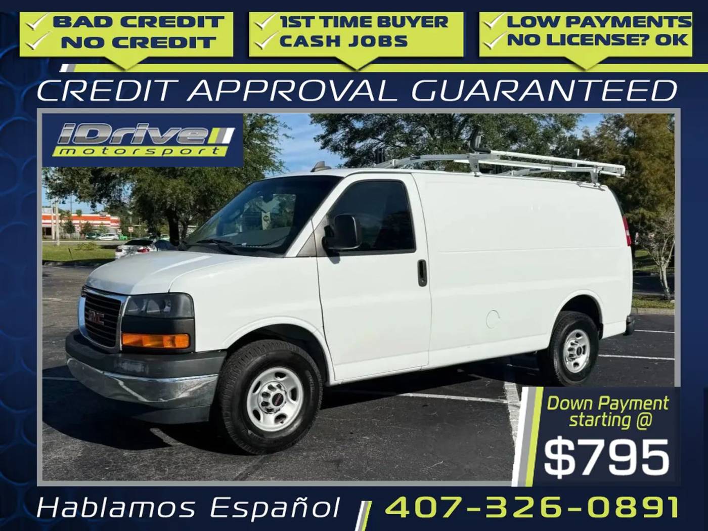 2021 GMC Savana Cargo Van Base — Cargo Van — 62,406 mi — Orlando, FL