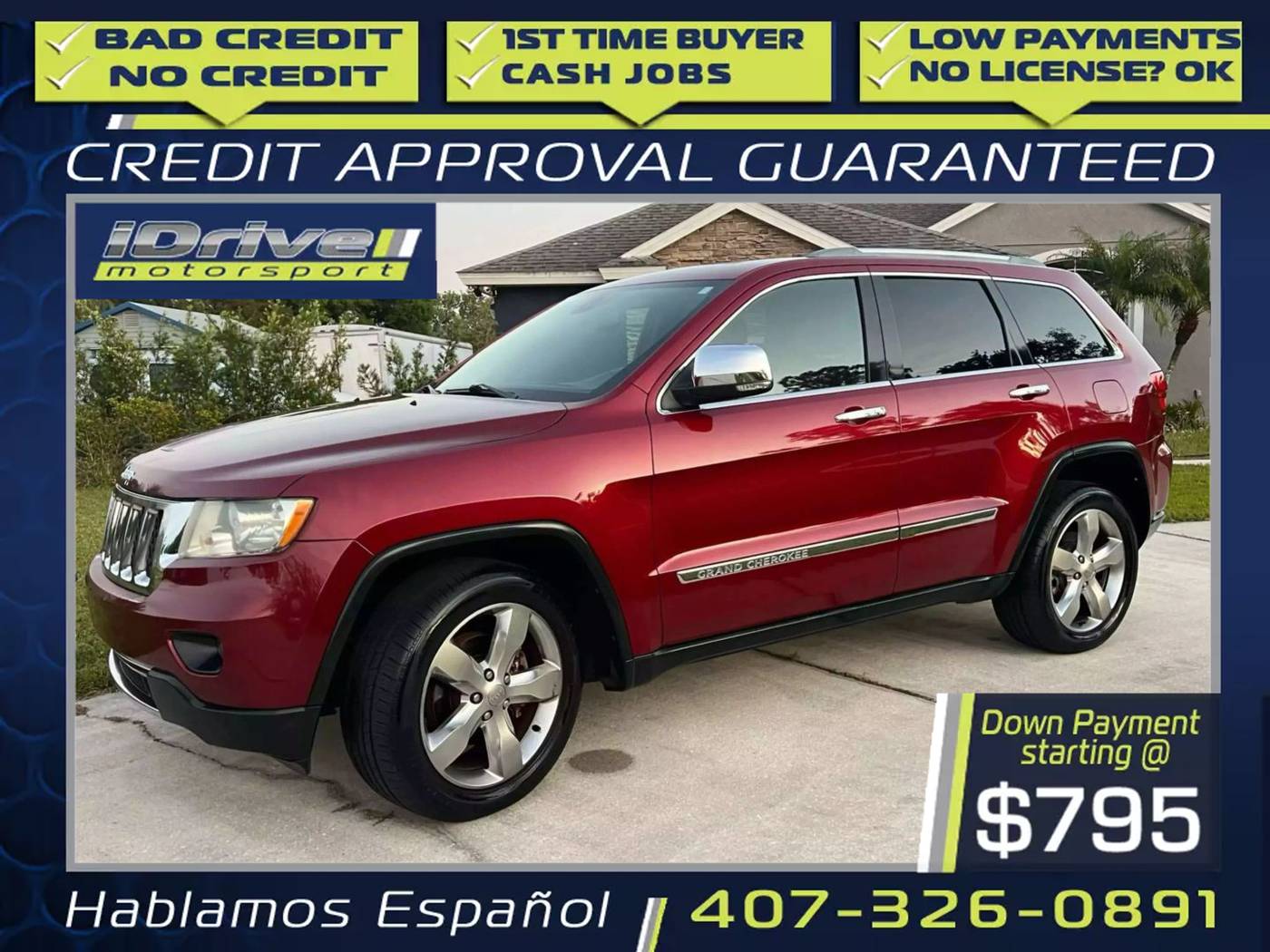 2012 Jeep Grand Cherokee Overland — SUV — 138,224 mi — Orlando, FL
